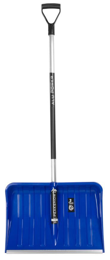 Odhrňovač ALPINUS ALUTUBE, 550x385/1460 mm, na sneh, modrý, lopata, odhŕňač, s ALU násadou