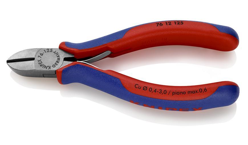 Klieste KNIPEX 76 12 125, 125 mm, stipacie, bocne, pre elektromechanikov
