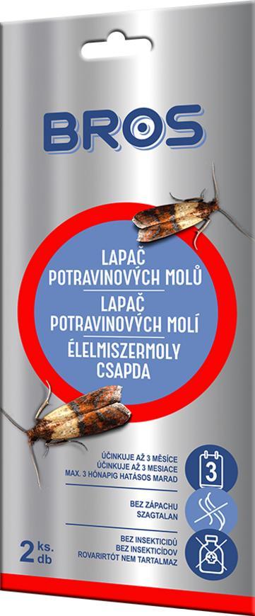 Pasca Bros, proti moliam, lepová, moľolapka, bal. 2 ks
