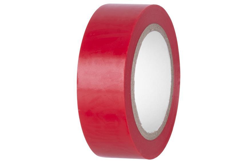 Páska E180RED, červená, izolačná, lepiaca, 19 mm, L-10 m, PVC
