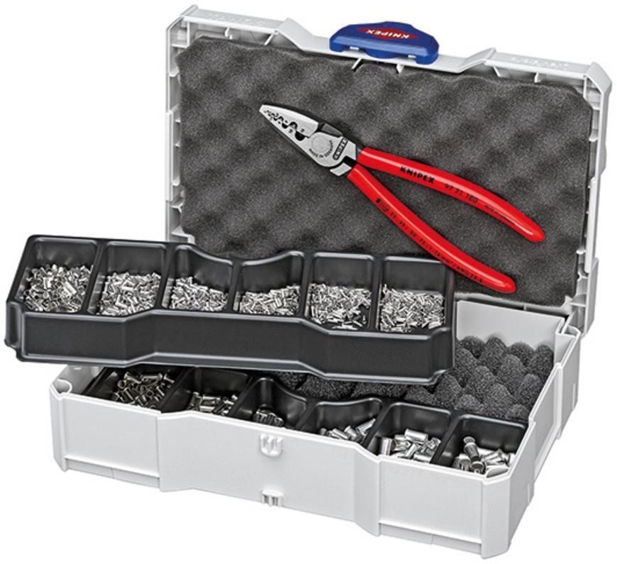 Sada KNIPEX 97 90 05, lisovacia, pre neizolovane navleky