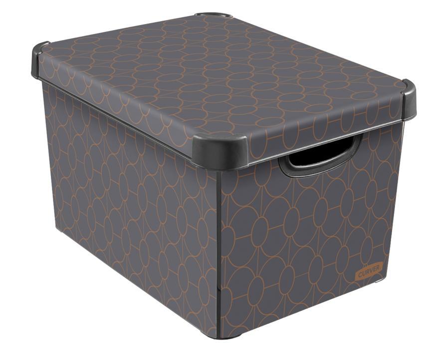 Box s vekom Curver® DECO STOCKHOLM L, Arte Deco, 40x25x30 cm