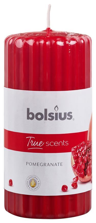 Svieka Bolsius Pillar True Scents 120/60 mm, valcov, vonn, grantov jablko