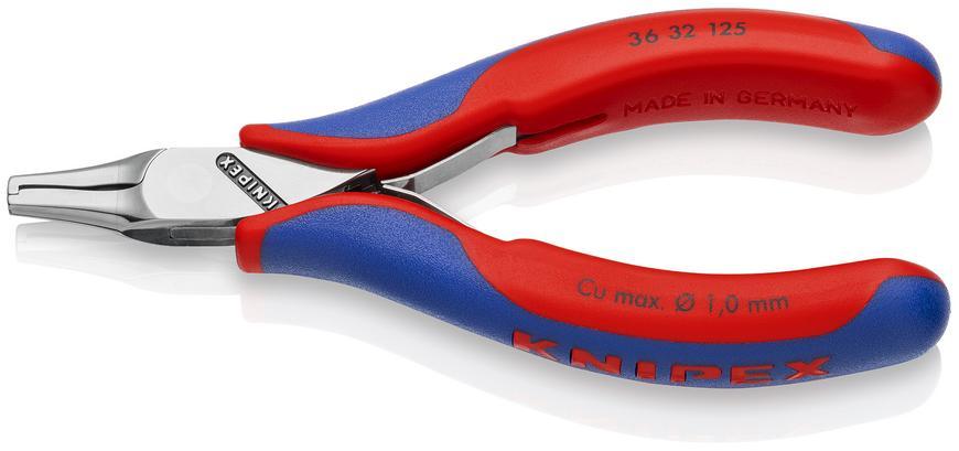 Klieste KNIPEX 36 32 125, 125mm, ploche, rovne, osadz. el. suciastok