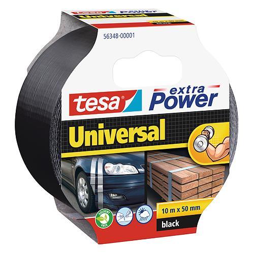 Pska tesa Extra Power Universal, lepiaca, textiln, strieborn, 50 mm, L-10 m