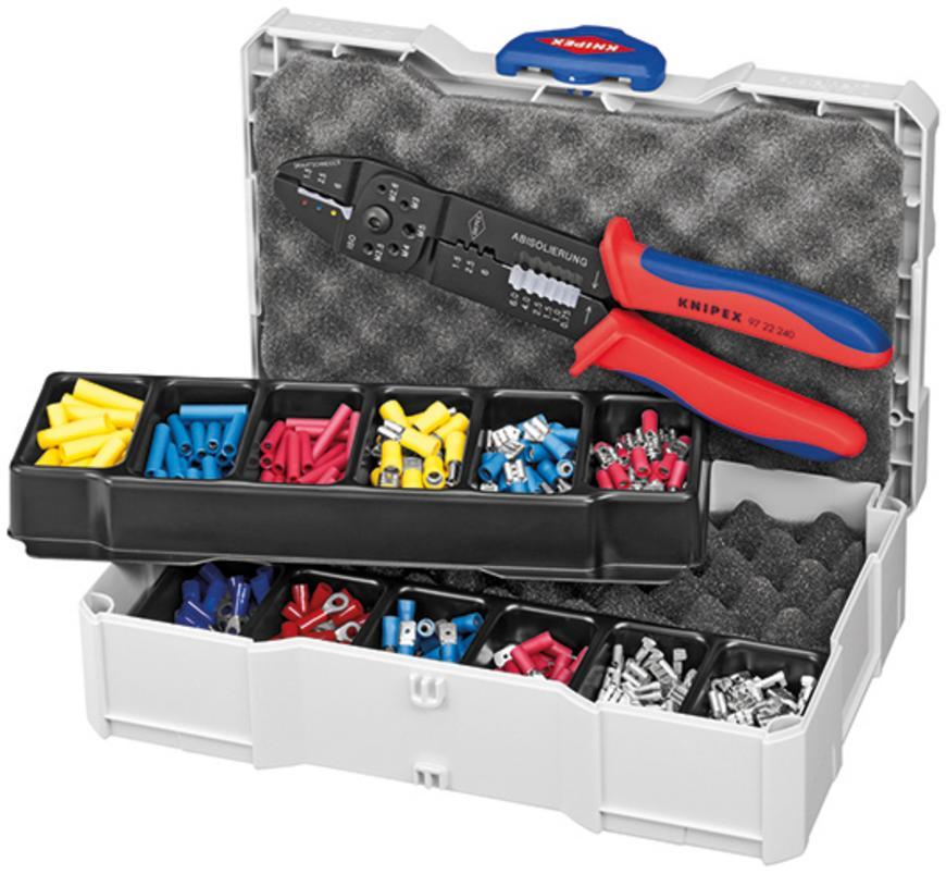 Sada KNIPEX 97 90 25, lisovacia, pre kablove spojky