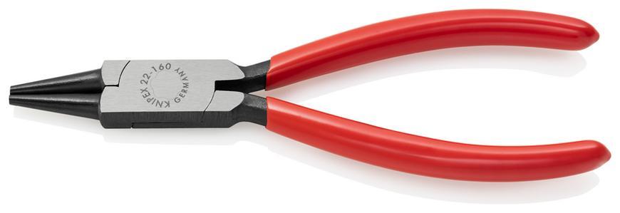 Klieste KNIPEX 22 01 160, 160 mm, okruhle, kratke, pre uchopenie