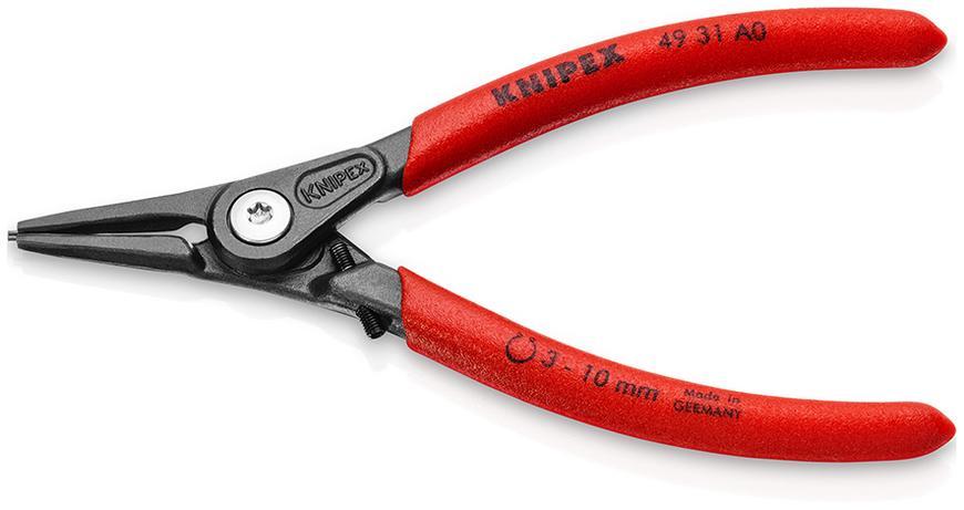 Klieste KNIPEX 49 31 A0, 3-10 mm, rovne, precizne, na vonk. poist. kruzky