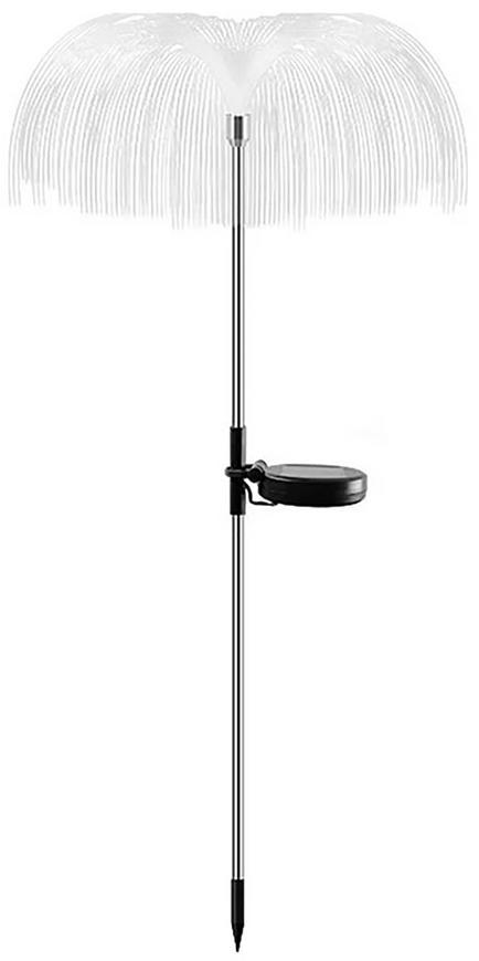 Lampa Strend Pro Garden Meduse, solrna, fiber vlkna, meniaca farbu, 75 cm