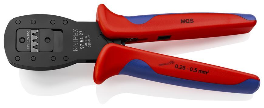 Klieste KNIPEX 97 54 27, 190 mm, 0.25/0.35/0.5mm, miniatur. konekt., lisovacie