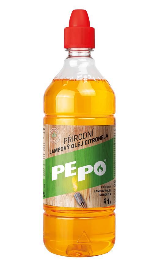 Olej PE-PO®  lampový 1lit. prírodný repelentný olej proti komárom,  Citronella