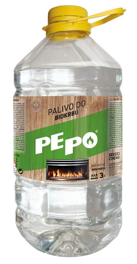 Palivo PE-PO® do biokrbu 3 lit. biopalivo, biolieh, bioalkohol do krbu