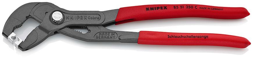 Klieste KNIPEX 85 51 250 C, 250 mm, pre had. spony Click