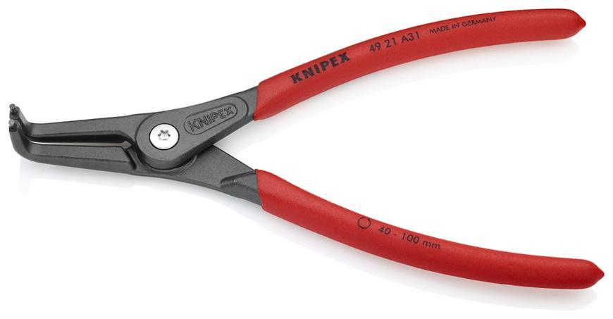 Klieste KNIPEX 49 21 A31, 40-100 mm, zahnute 90st, precizne, na vonk. kruzky