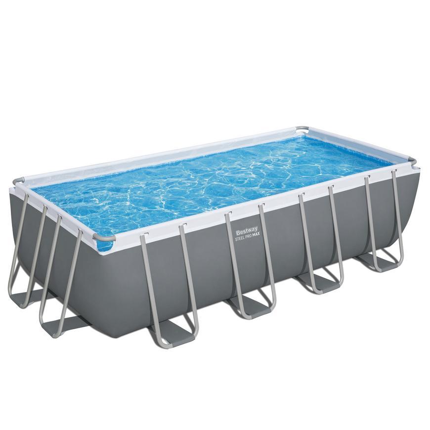 Bazén Bestway® Power Steel™, 56670, kartušová filtrácia, rebrík, plachta, 488x244x122 cm