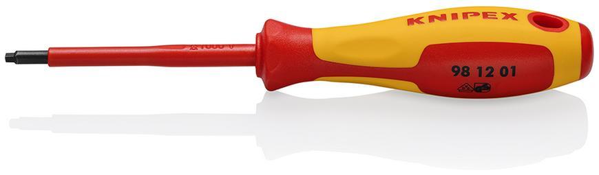 Skrutkovac KNIPEX 98 12 01, 185 mm, R1, srkutky Robertson, VDE 1000V