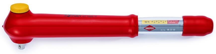 Kluc KNIPEX 98 33 50, 385 mm, 5-50Nm, 3/8", momentovy, VDE 1000V