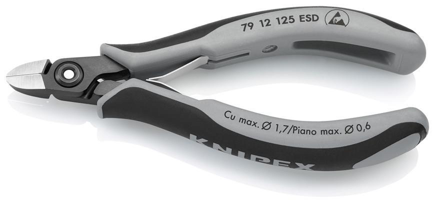 Klieste KNIPEX 79 12 125 ESD, 125 mm, stipacie, bocne, precizne, elektronika