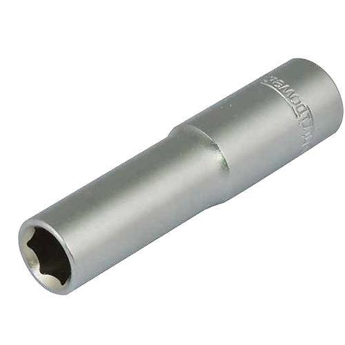 Hlavica whirlpower® 16121-12, 06.0 mm, 1/4", Cr-V, 6point, predĺžená
