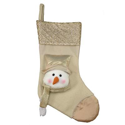 Dekorácia MagicHome Vianoce, Ponožky Snehuliak, 50 cm