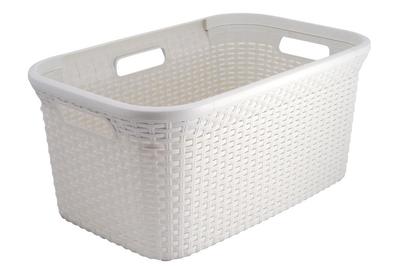 Kôš Curver® STYLE 45L, krémový, 59x38x27 cm, na bielizeň, prádlo