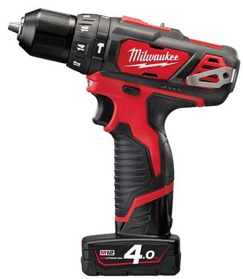 Skrutkovac Milwaukee M12 BPD-402C, 2x4.0Ah, 38Nm, s priklepom