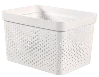 Kôš Curver® INFINITY RECYCLED 17L, biely, 36x27x22 cm