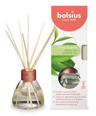 Difuzér Bolsius True Scent Green Tea, vôňa zelený čaj, 45 ml