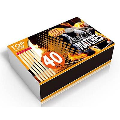 Zapalky Top Line BBQ, 95 mm, krbové, 40 ks