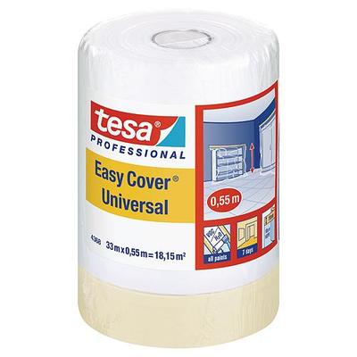 Fólia krycia tesa® Pro Easy Cover® Universal, 550 mm, L-33 m, maliarska, s lepiacou páskou, transparentná, zakrývacia na podlahu