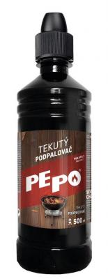 Podpaľovač PE-PO® tekutý, 500 ml. rozpaľovač na gril, kachle, krby, pece