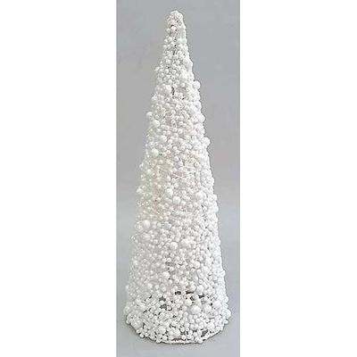 Dekoracia MagicHome X9108, TreeCone30.White, biela, bobuľky, 30 cm