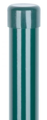 2.TRIEDA Stĺpik Strend Pro METALTEC, 48/2000/1,50 mm, zelený, okrúhly, čiapočka, Zn+PVC, RAL6005