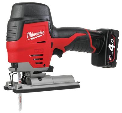 Pila Milwaukee M12 JS-402B, 2x4.0 Ah, priamociara