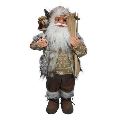 Dekorácia MagicHome Vianoce, Santa hnedý, 60 cm