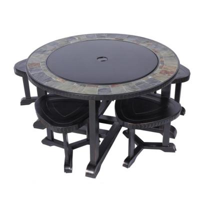 2.TRIEDA Gril a Ohnisko Strend Pro Grill, kovové, 4 stoličky, 3 v 1, 105x75 cm, uhlie, záhradné