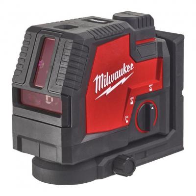 Laser Milwaukee L4 CLLP-301C, krizovy/bodovy, USB