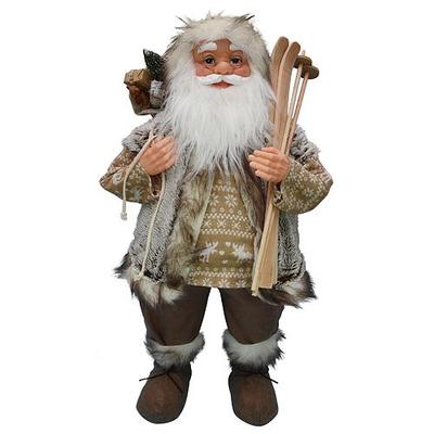 Dekorácia MagicHome Vianoce, Santa hnedý, 80 cm