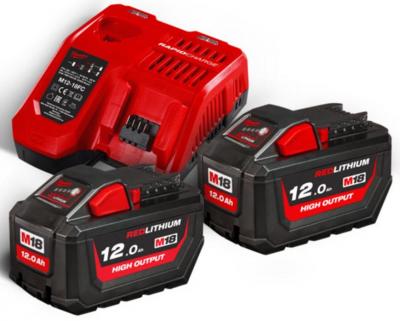Sada Milwaukee M18 HNRG-122, 2xM18 12.0 / 1xM12 6.0 / M12-18FC