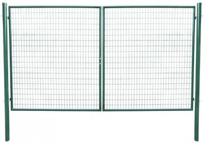 2.TRIEDA Brána Strend Pro METALTEC DUO, 3580/1750/100x50 mm, zelená, dvojkrídlová, záhradná, ZN+PVC, RAL6005