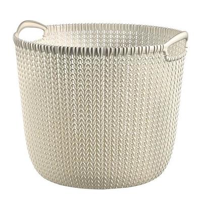 Kôš Curver® KNIT PAPER BIN 7L krémový, 24x27x23 cm, na papier