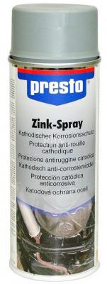 Sprej presto® Zinkový, základný, 400 ml, sivý