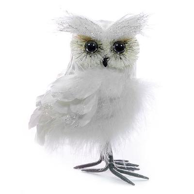 Sova MagicHome F9483, biela, 14 cm, páperová