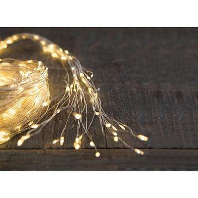 Retaz MagicHome Vianoce Twisted Stars 120S, 1200L, 230V, 3 m, 1200x micro LED teplá biela, exteriér osvetlenie,