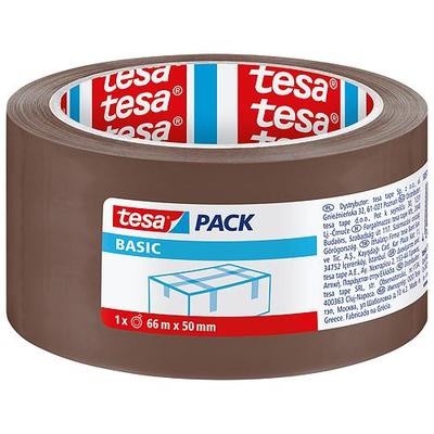 Paska tesa® BASIC, baliaca, základná, hnedá, 50 mm, L-66 m (NÁHRADA 2171731)