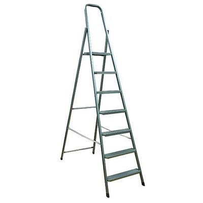 Schodiky eurogold® 8 stupňové, oceľové, 245 cm, nosn. 125 kg