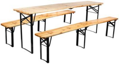 2.TRIEDA Set pivný DORTMUND Max3 Slim, stôl 220x50x76,5 cm, 2x lavica 220x25x46,5 cm, drevo 27 mm