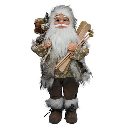 Dekorácia MagicHome Vianoce, Santa hnedý, 45 cm