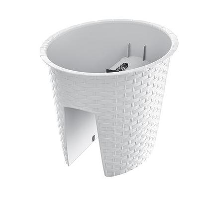 Kvetinac RATOLLA Railing Oval 300, biely