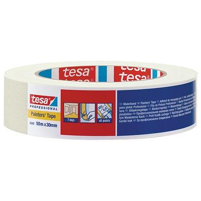 Paska tesa® PRO, maskovacia, 50 mm, L-50 m, transparentná, interiérová